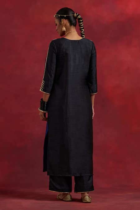 The Indian Cause Colour Block Kurta With Palazzo 