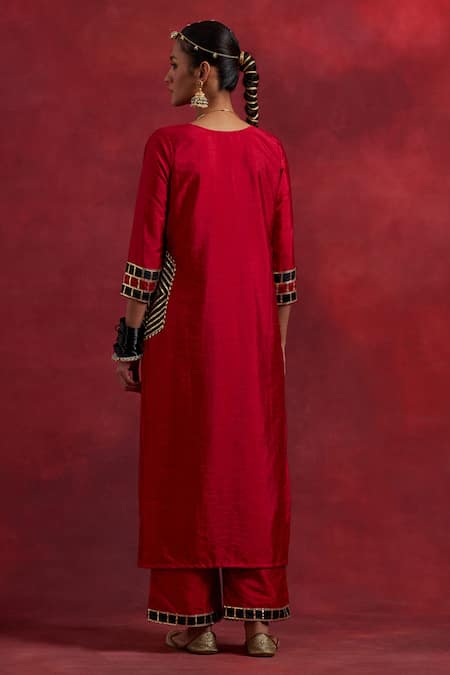 The Indian Cause Mira Raw Silk Vivid Kurta 