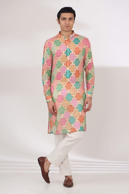 Rabani & Rakha Bandhani Kurta & Pant Set 