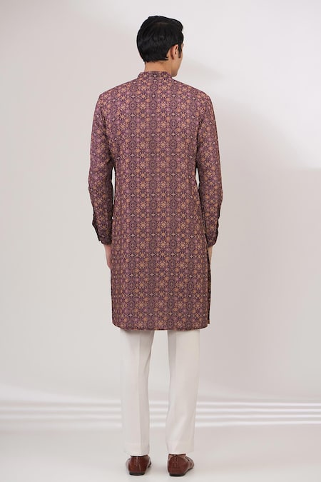 Rabani & Rakha Abstract Print Kurta & Pant Set 