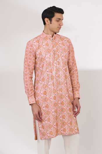 Buy Rabani & Rakha Pink Georgette, Cotton, Silk Sequins Abstract Pattern Kurta And Pant Set Online at Aza Fashions Buy_Rabani & Rakha_Pink Georgette, Cotton, Silk Sequins Abstract Pattern Kurta And Pant Set _Online_at_Aza_Fashions