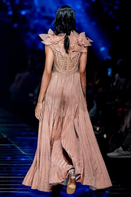 Geisha Designs Alida Basket Weave Bodice Jumpsuit 