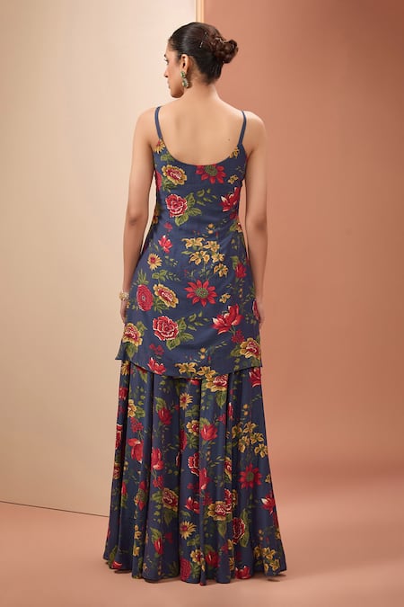 Neha Khullar Floral Print Kurta Sharara Set 