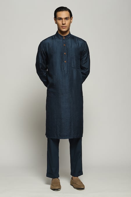 Abraham & Thakore Tonal Trupanto Embroidered Kurta 