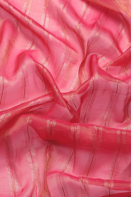 Buy_Sayisha_Red Silk Woven Stripe Saree