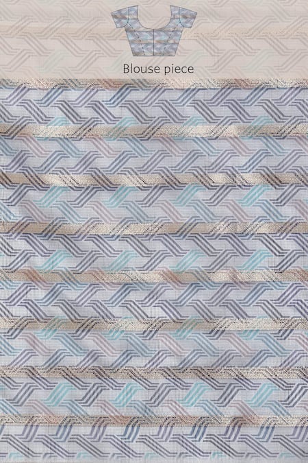 Sayisha Purple Cotton Woven Stripe Printed And Embroidered Saree With Running Blouse Online at Aza Fashions Sayisha_Purple Cotton Woven Stripe Printed And Embroidered Saree With Running Blouse_Online_at_Aza_Fashions