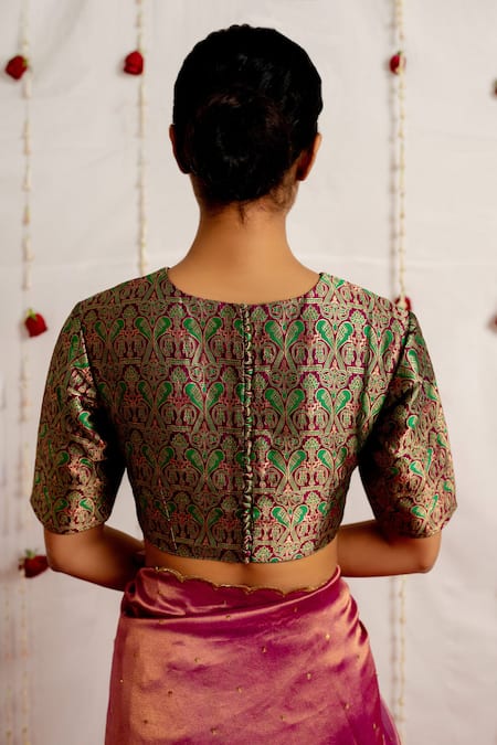 Mimamsaa Liyana Brocade Silk Blouse 