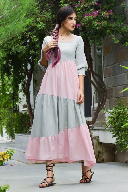 BEAUTIFUL 3 RUFFLE LAYER MAXI GOWN.