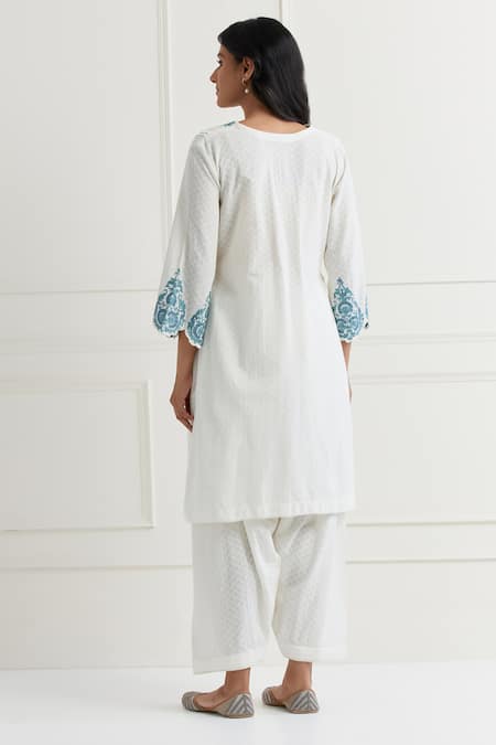 Nemaani Embroidered Kurta & Salwar Set 