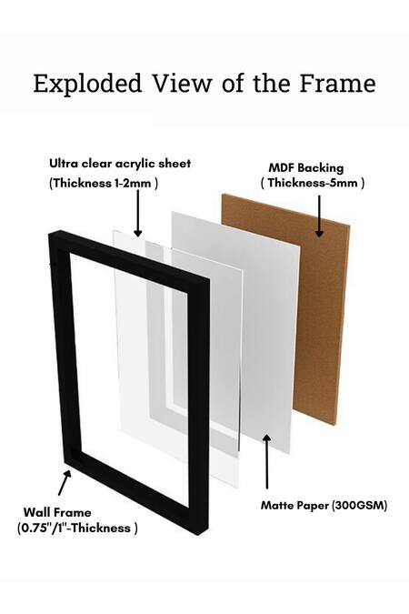 My Kids Wall_Black Engineered Wood Print Karate Girl Personalized Wall Art_at_Aza_Fashions