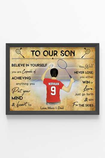 Shop My Kids Wall Black Engineered Wood Badminton Player Boy Personalised Motivational Wall Art at Aza Fashions Shop_My Kids Wall_Black Engineered Wood Badminton Player Boy Personalised Motivational Wall Art_at_Aza_Fashions