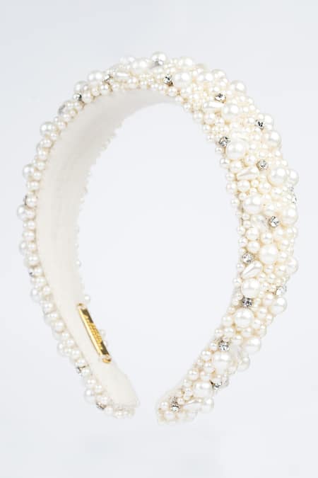 Born Flash Pearl Embellished Hair Band 