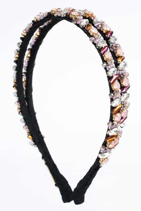 Born Flash Queen Double Layer Embellished Hair Band 