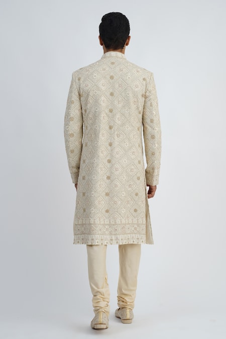 Sankalan - Men Hand Work Sherwani Churidar Set 