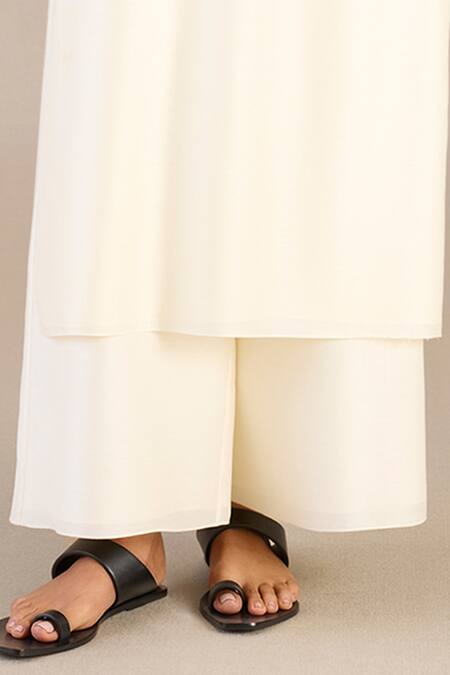 Ampm Black Chanderi Embroidery Round Attara Colorblock Printed Cape Palazzo Set Online at Aza Fashions Ampm_Black Chanderi Embroidery Round Attara Colorblock Printed Cape Palazzo Set _Online_at_Aza_Fashions