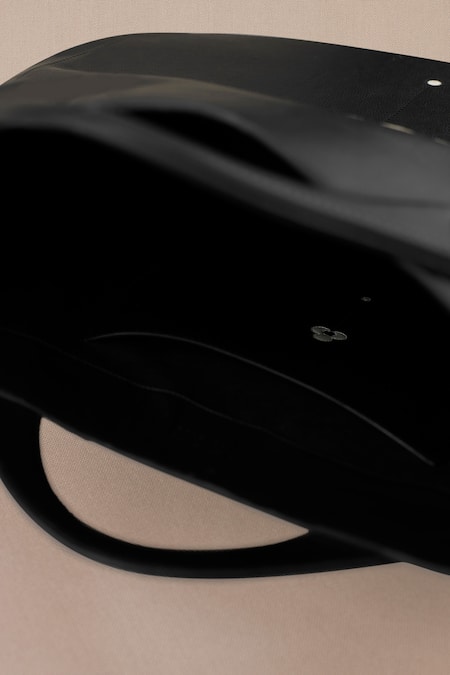 Shop Ampm Black Judy Bloom Tote Bag Shop_Ampm_Black Judy Bloom Tote Bag