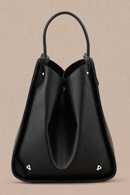 Ampm_Ivory Duha Carnation Bucket Bag_Online_at_Aza_Fashions