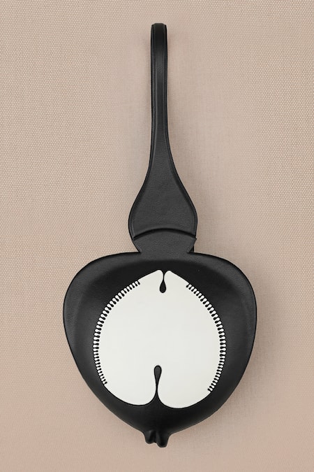 Shop Ampm Black Patchwork Raahat Top Handled Bag Shop_Ampm_Black Patchwork Raahat Top Handled Bag