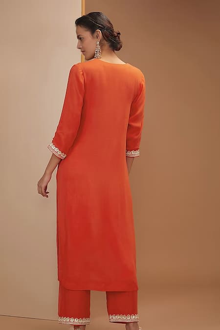 Bbaawri Gota Patti Embroidered Kurta Set 