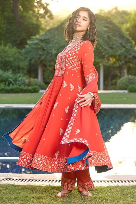 Bbaawri Gota Work Anarkali Set 