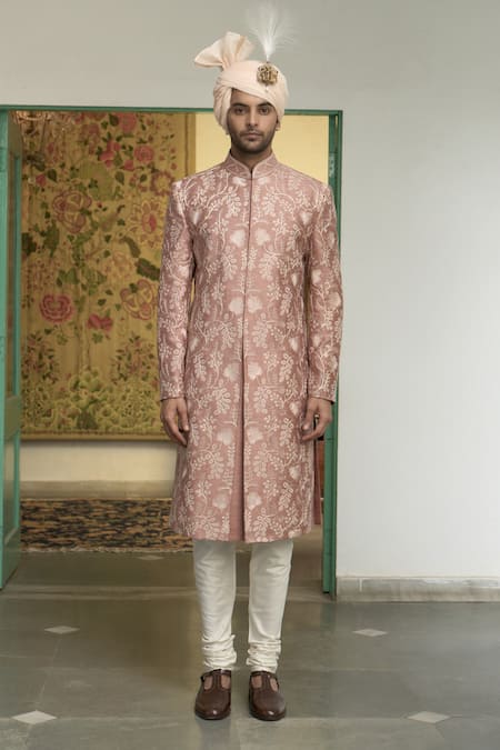 Gargee Designers Khubani Nooran Thread Embroidered Sherwani Churidar Set 