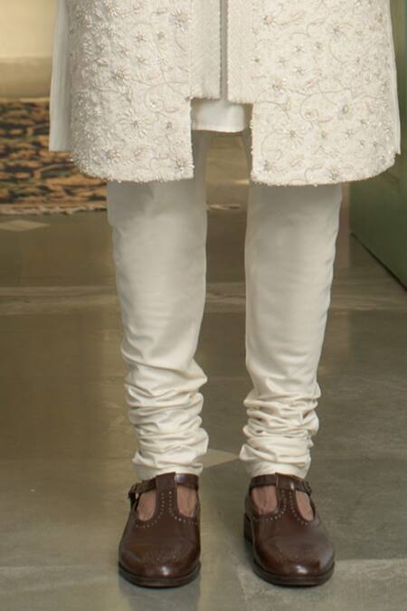 Buy Gargee Designers White Polyester Embroidery, Sequins, Mogra Anmol Dori Sherwani Churidar Set Online at Aza Fashions Buy_Gargee Designers_White Polyester Embroidery, Sequins, Mogra Anmol Dori Sherwani Churidar Set _Online_at_Aza_Fashions