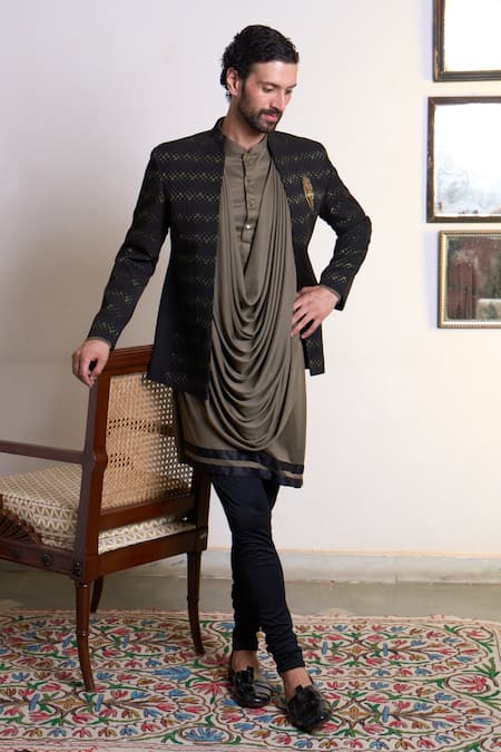 Gargee Designers Gulghast Zain Bandhgala Churidar Set 