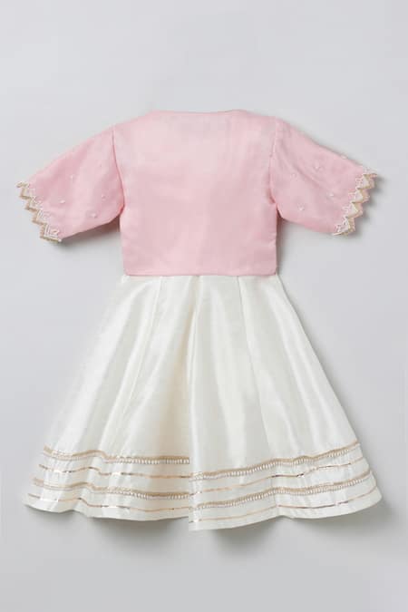 Byb Premium Pearl Embroidered Dress With Jacket 