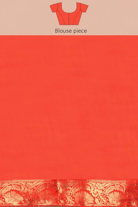 Sayisha_Pink Silk Woven Floral Stripe And Vintage Ombre Saree With Running Blouse_Online_at_Aza_Fashions