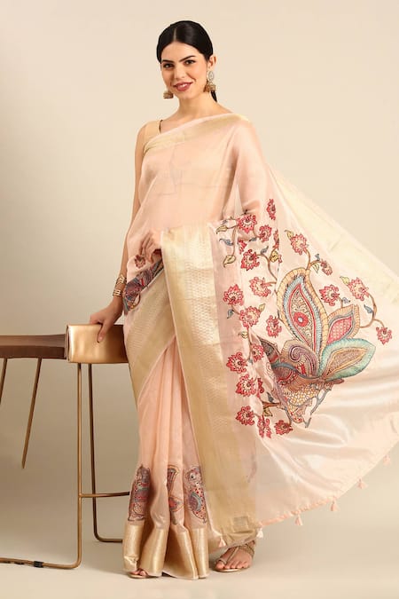 SAYISHA Mayur Garden Silk Saree With Running Blouse 