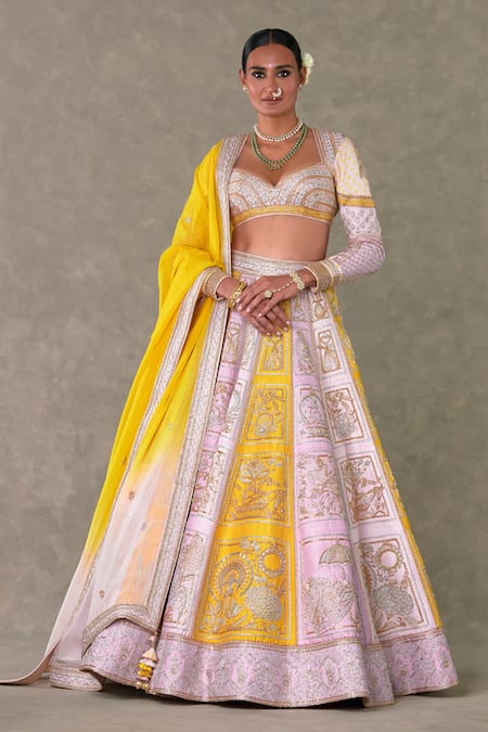 Masaba Pink Lehenga And Blouse Raw Silk Embellished Dori Kasata Embroidered Set 