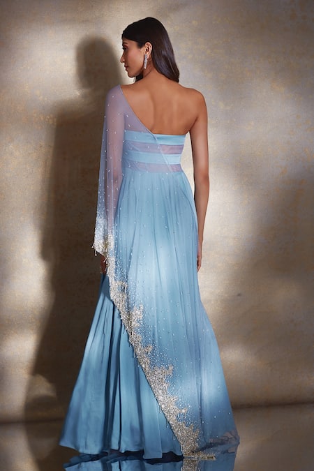 Shloka Khialani Marie Embellished Drape Gown 