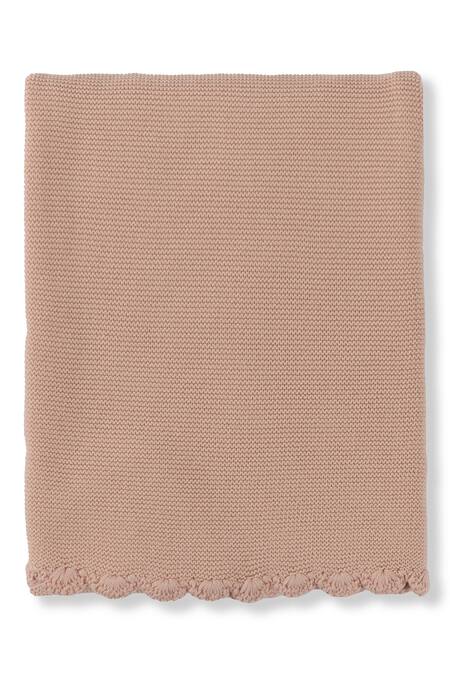 Houmn Peach 100% Soft Cotton Knitted Hugbug Baby Blanket And Rabbit Toy Set at Aza Fashions Houmn_Peach 100% Soft Cotton Knitted Hugbug Baby Blanket And Rabbit Toy Set_at_Aza_Fashions