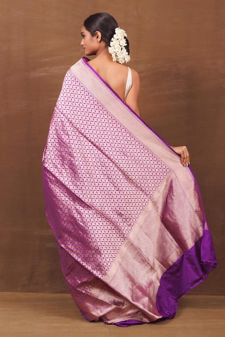 Vishwa By Pinki Sinha Florence Handwoven Pure Silk Banarasi Saree 
