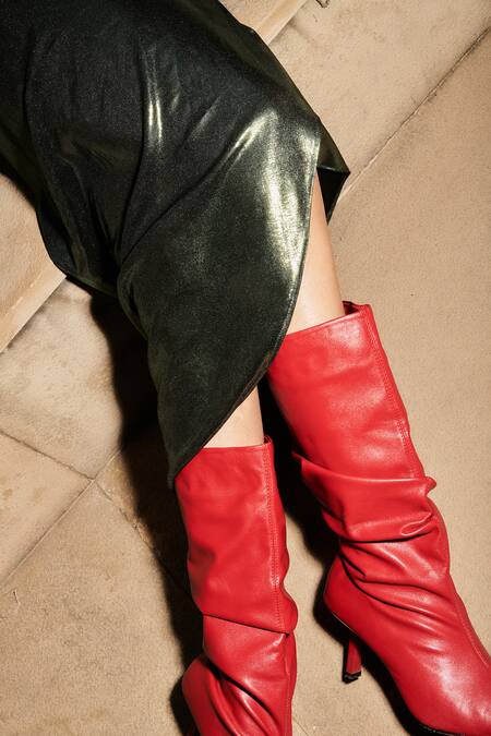 Cin Cin White Poplin, Lycra Sequins Collared Embroidered Shirt With Metallic Wrap Skirt at Aza Fashions Cin Cin_White Poplin, Lycra Sequins Collared Embroidered Shirt With Metallic Wrap Skirt _at_Aza_Fashions