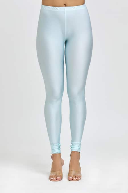 Shop Label Priyanka Kar Blue Viscose Embroidery Scoop Neck Floral Print Kurta Legging Set Online at Aza Fashions Shop_Label Priyanka Kar_Blue Viscose Embroidery Scoop Neck Floral Print Kurta Legging Set _Online_at_Aza_Fashions