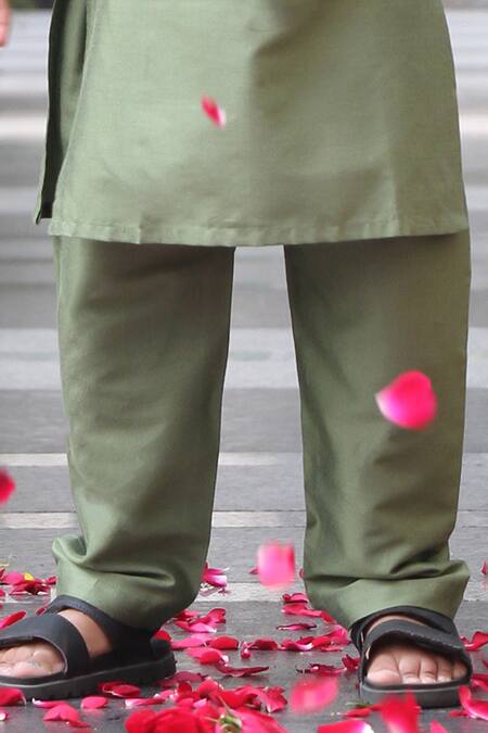 Shop_Taber Tikri_Multi Color Cotton, Silk Embroidery, Sequins Floral Tile Bundi Set _Online_at_Aza_Fashions