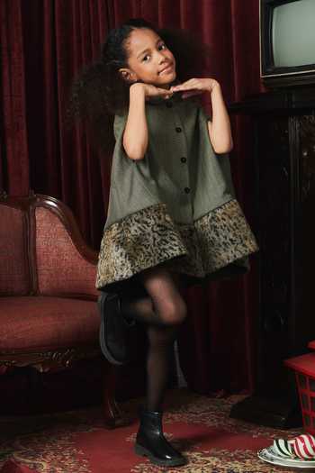 Buy_Jasmine And Alaia_Grey Oxford Fabric Textured Kacy Cape