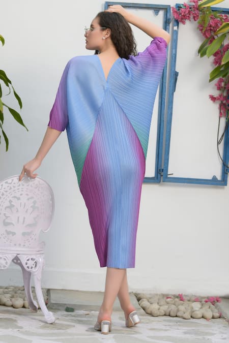 Tasuvure Kimono Kitsch Ombre Dress 