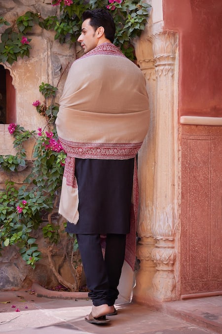 Toosh Kashmir Sozni Embroidered Palladar Pashmia Dushala 