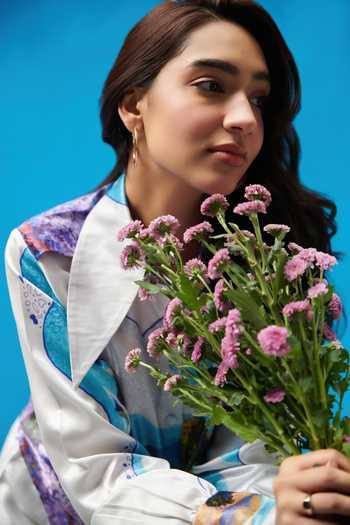 Cin Cin_White Satin Collared Scenic Print Shirt And Pant Set _Online_at_Aza_Fashions