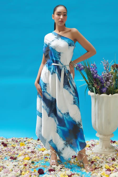 Burgundy Maxi Dress - Satin Maxi Gown - One-Shoulder Dress - Lulus