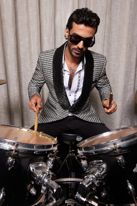 Philocaly White Cotton Cut Work Pinnacle Embroidered Placket Shirt at Aza Fashions Philocaly_White Cotton Cut Work Pinnacle Embroidered Placket Shirt _at_Aza_Fashions