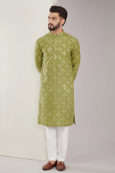 Kasbah Floral Embroidered Pattern Kurta 