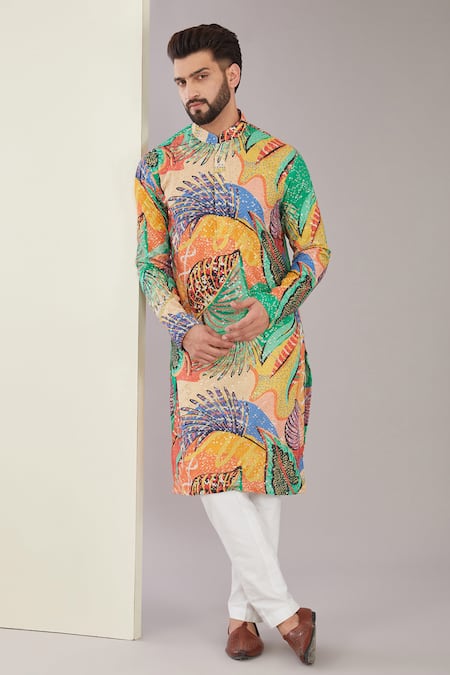 Kasbah Foliage Print Kurta 