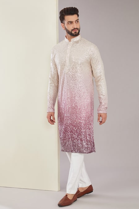 Kasbah Ombre Embroidered Kurta Set 