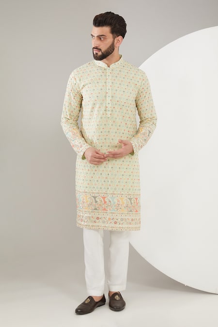 Kasbah Mughal Embroidered Kurta Set 