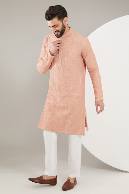 Kasbah Chikankari Threadwork Kurta Set 