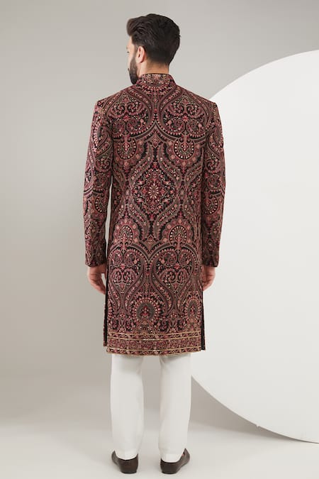 Kasbah Kashmiri Threadwork Sherwani Set 