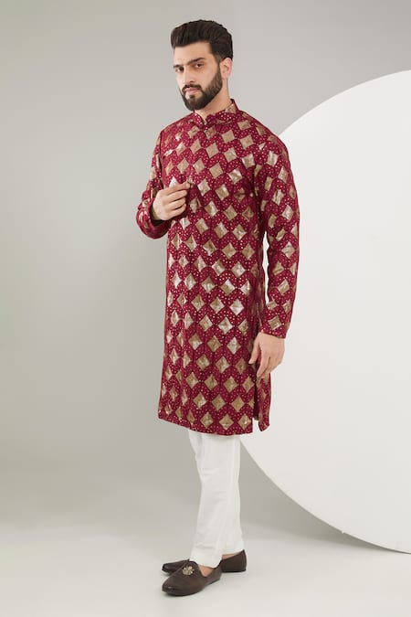 Kasbah Thread & Sequin Work Sherwani Set 